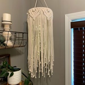 Newly made macrame pendent